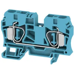 Through terminal block, spring balancer connection, 1.5-10 mm², 2 pole, 57 A, 8 kV, blue, 1746760000