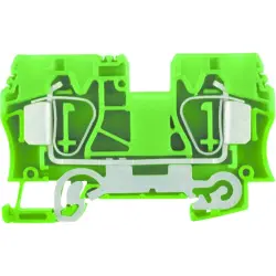 Protective conductor terminal, spring balancer connection, 1.5-10 mm², 2 pole, 1200 A, 8 kV, yellow/green, 1746770000