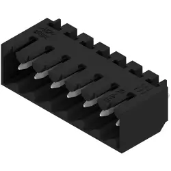 Pin header, 7 pole, pitch 3.5 mm, straight, black, 1753032001