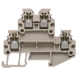 Multi level terminal block, screw connection, 0.5-1.5 mm², 16 A, 4 kV, dark beige, 1753290000