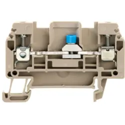 Disconnect/test-disconnect terminal block, screw connection, 0.5-4.0 mm², 32 A, 6 kV, dark beige, 1754960000