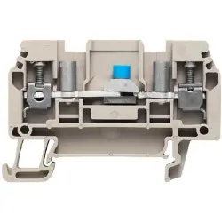 Disconnect/test-disconnect terminal block, screw connection, 0.5-4.0 mm², 32 A, 6 kV, dark beige, 1754970000