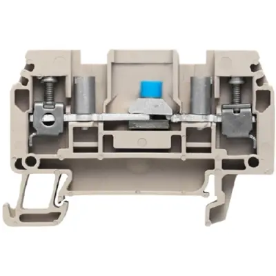 Disconnect/test-disconnect terminal block, screw connection, 0.5-4.0 mm², 32 A, 6 kV, dark beige, 1754970000 - 1