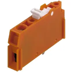 PCB terminal, 1 pole, pitch 5.08 mm, AWG 26-10, 15 A, screw connection, orange, 1755230000