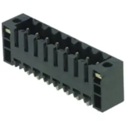 Pin header, 6 pole, pitch 3.5 mm, straight, black, 1761002001