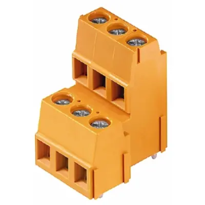 PCB terminal, 6 pole, pitch 5.08 mm, AWG 24-14, 15 A, screw connection, orange, 1768860000 - 1