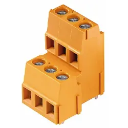 PCB terminal, 6 pole, pitch 5.08 mm, AWG 24-14, 15 A, screw connection, orange, 1768860000