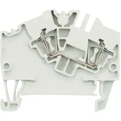 Through terminal block, spring balancer connection, 0.5-2.5 mm², 2 pole, 24 A, 8 kV, dark beige, 1772060000
