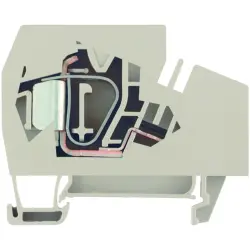 Supply terminal, spring balancer connection, 1.5-16 mm², 76 A, 6 kV, dark beige, 1772940000