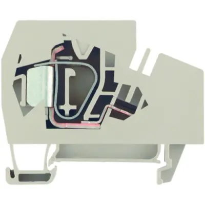 Supply terminal, spring balancer connection, 1.5-16 mm², 76 A, 6 kV, dark beige, 1772940000 - 1
