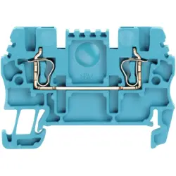 Through terminal block, spring balancer connection, 0.5-1.5 mm², 2 pole, 17.5 A, 6 kV, blue, 1775490000