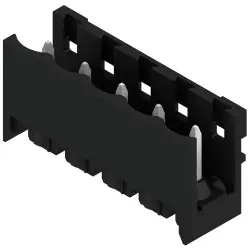 Pin header, 5 pole, pitch 5.08 mm, straight, black, 1775634001