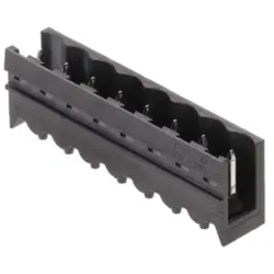 Pin header, 8 pole, pitch 5.08 mm, straight, black, 1775664001