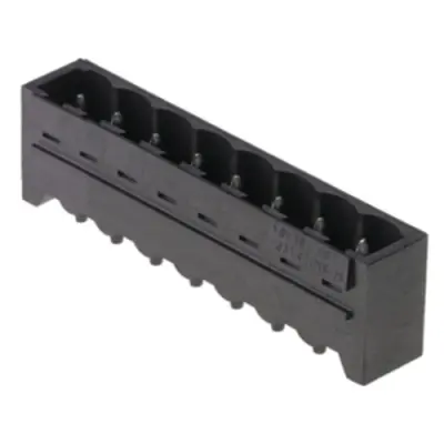 Pin header, 4 pole, pitch 5.08 mm, straight, black, 1775942001 - 1