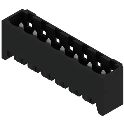 Pin header, 7 pole, pitch 5.08 mm, straight, black, 1775974001 - 1