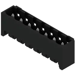 Pin header, 7 pole, pitch 5.08 mm, straight, black, 1775974001