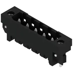 Pin header, 5 pole, pitch 5.08 mm, straight, black, 1776392001