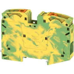 Protective conductor terminal, push-in connection, 2.5-35 mm², 2 pole, 8 kV, green/yellow, 2551520000