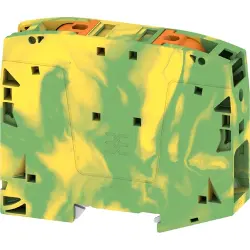 Protective conductor terminal, push-in connection, 10-70 mm², 2 pole, 8 kV, green/yellow, 2663280000