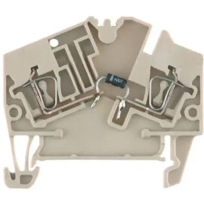 Component terminal block, spring balancer connection, 0.5-2.5 mm², 1 A, 6 kV, dark beige, 1779000000 - 1