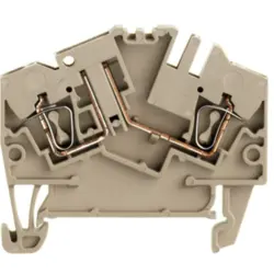 Disconnect/test-disconnect terminal block, spring balancer connection, 0.5-2.5 mm², 10 A, 6 kV, dark beige, 1779020000