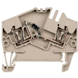 Component terminal block, spring balancer connection, 0.5-2.5 mm², 1 A, 6 kV, dark beige, 1779110000