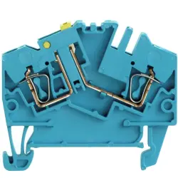 Disconnect/test-disconnect terminal block, spring balancer connection, 0.5-2.5 mm², 10 A, 6 kV, blue, 1779120000