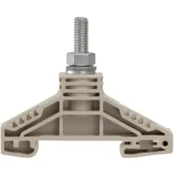 Bolt terminal, bolt connection, 35 mm², 1 pole, 125 A, 8 kV, dark beige, 1780850000