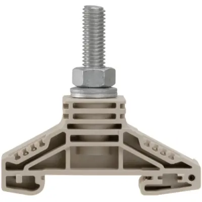 Bolt terminal, bolt connection, 50 mm², 1 pole, 150 A, 8 kV, dark beige, 1780860000 - 1