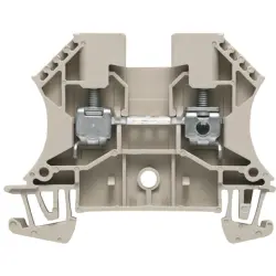 Through terminal block, screw connection, 0.5-4.0 mm², 2 pole, 24 A, dark beige, 1781730000