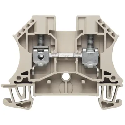 Through terminal block, screw connection, 0.5-6.0 mm², 2 pole, 41 A, dark beige, 1781740000 - 1