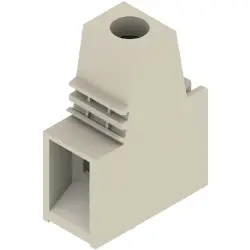 PCB terminal, 1 pole, pitch 15 mm, AWG 16-4, 85 A, screw connection, pebble gray, 1783660000