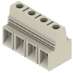 PCB terminal, 4 pole, pitch 15 mm, AWG 16-4, 85 A, screw connection, pebble gray, 1783690000