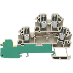 Initiator/actuator terminal block, screw connection, 0.5-4.0 mm², 17.5 A, 4 kV, dark beige, 1783790000