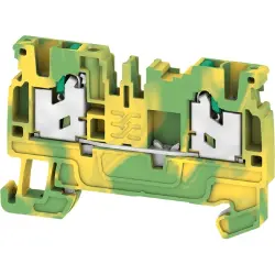 Protective conductor terminal, snap-in, 0.34-2.5 mm², 2 pole, 24 A, 8 kV, green/yellow, 2674560000