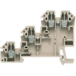 Initiator/actuator terminal block, screw connection, 0.5-4.0 mm², 24 A, 4 kV, dark beige, 1783820000
