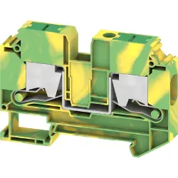 Protective conductor terminal, snap-in, 1.5-16 mm², 2 pole, 8 kV, green/yellow, 3037520000