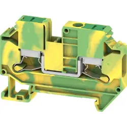 Protective conductor terminal, snap-in, 0.5-10 mm², 2 pole, 8 kV, green/yellow, 3037400000