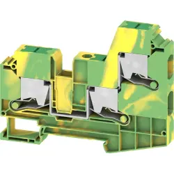 Protective conductor terminal, snap-in, 1.5-16 mm², 3 pole, 8 kV, green/yellow, 3037550000