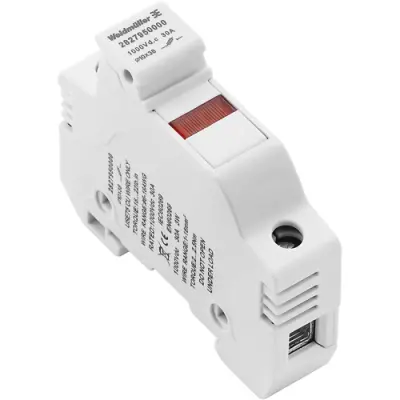 Fuse terminal block, 2 pole, 1.0-10 mm², 1000 V, 30 A, 2827950000 - 1