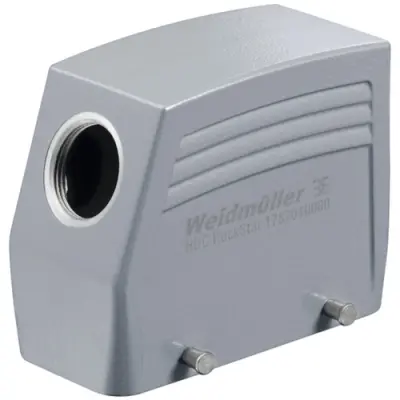 Grommet housing, size D40, die-cast aluminum, M25, angled, cross bow locking, IP65, 1787010000 - 1