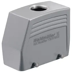 Grommet housing, size D40, die-cast aluminum, M32, straight, cross bow locking, IP65, 1787060000