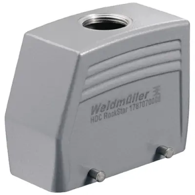 Grommet housing, size D40, die-cast aluminum, M25, straight, cross bow locking, IP65, 1787070000 - 1