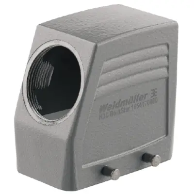 Grommet housing, size D24, die-cast aluminum, M32, angled, cross bow locking, IP65, 1787230000 - 1