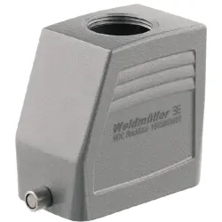 Grommet housing, size D24, die-cast aluminum, M25, straight, longitudinal bow locking, IP65, 1787340000