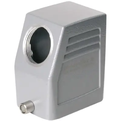 Grommet housing, size D16, die-cast aluminum, M25, angled, longitudinal bow locking, IP65, 1787480000 - 1