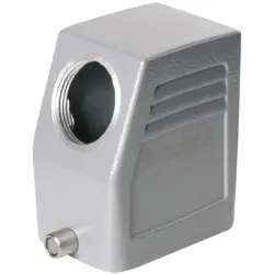 Grommet housing, size D16, die-cast aluminum, M25, angled, longitudinal bow locking, IP65, 1787480000