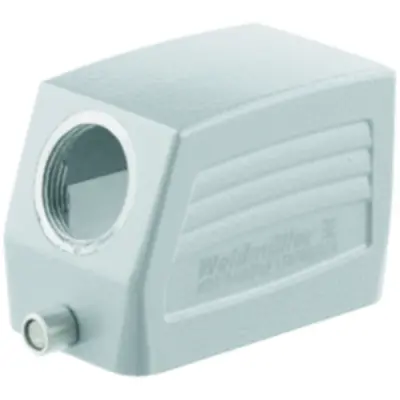 Grommet housing, size B10, die-cast aluminum, M25, angled, longitudinal bow locking, IP65, 1787580000 - 1