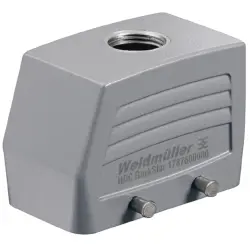 Grommet housing, size B10, die-cast aluminum, M20, straight, cross bow locking, IP65, 1787600000