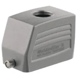 Grommet housing, size B10, die-cast aluminum, M25, straight, longitudinal bow locking, IP65, 1787620000